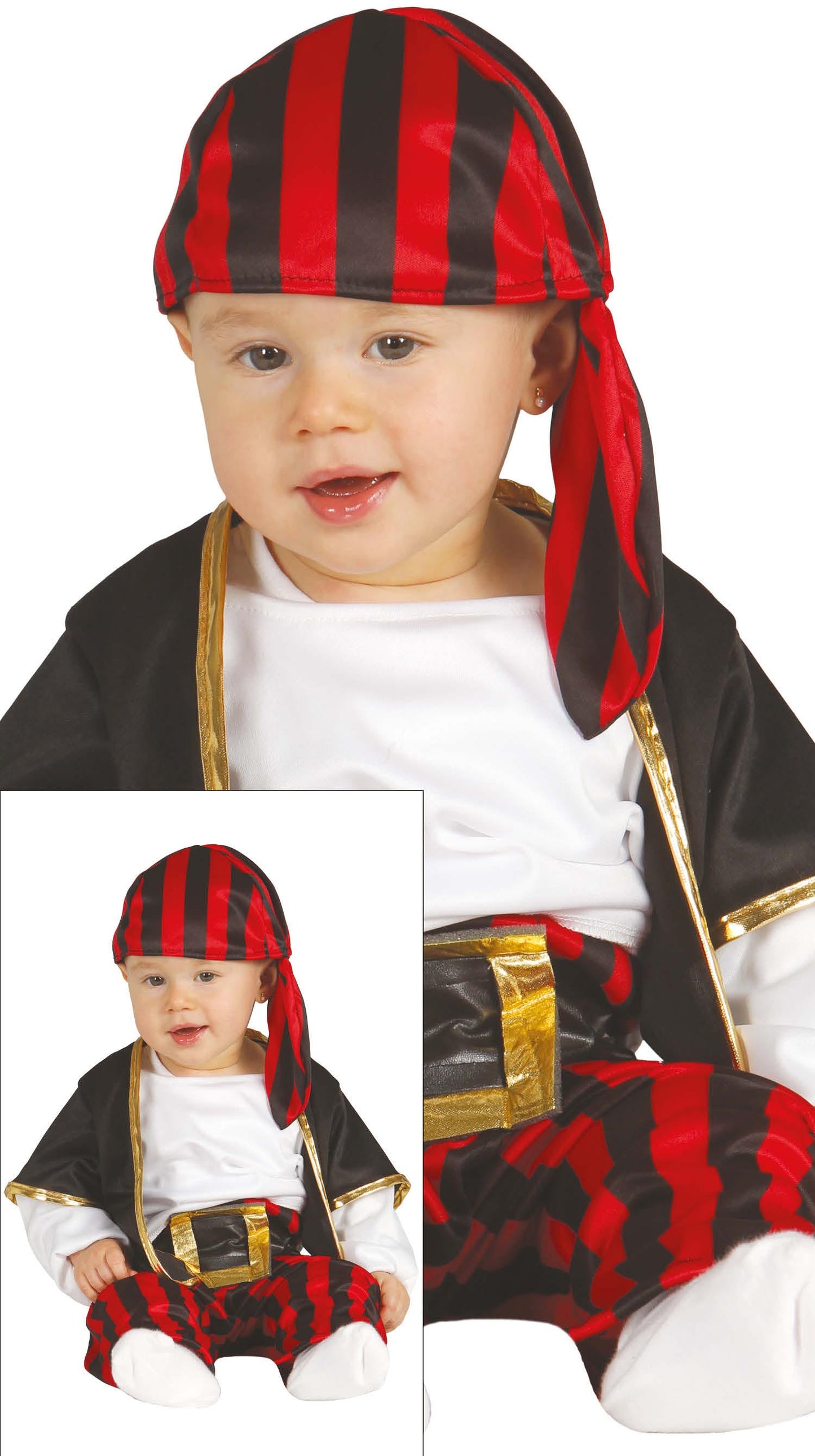 Pirate Costume Boys Pirates Outfit Toddler Storybook Fancy Dress Age 2-3