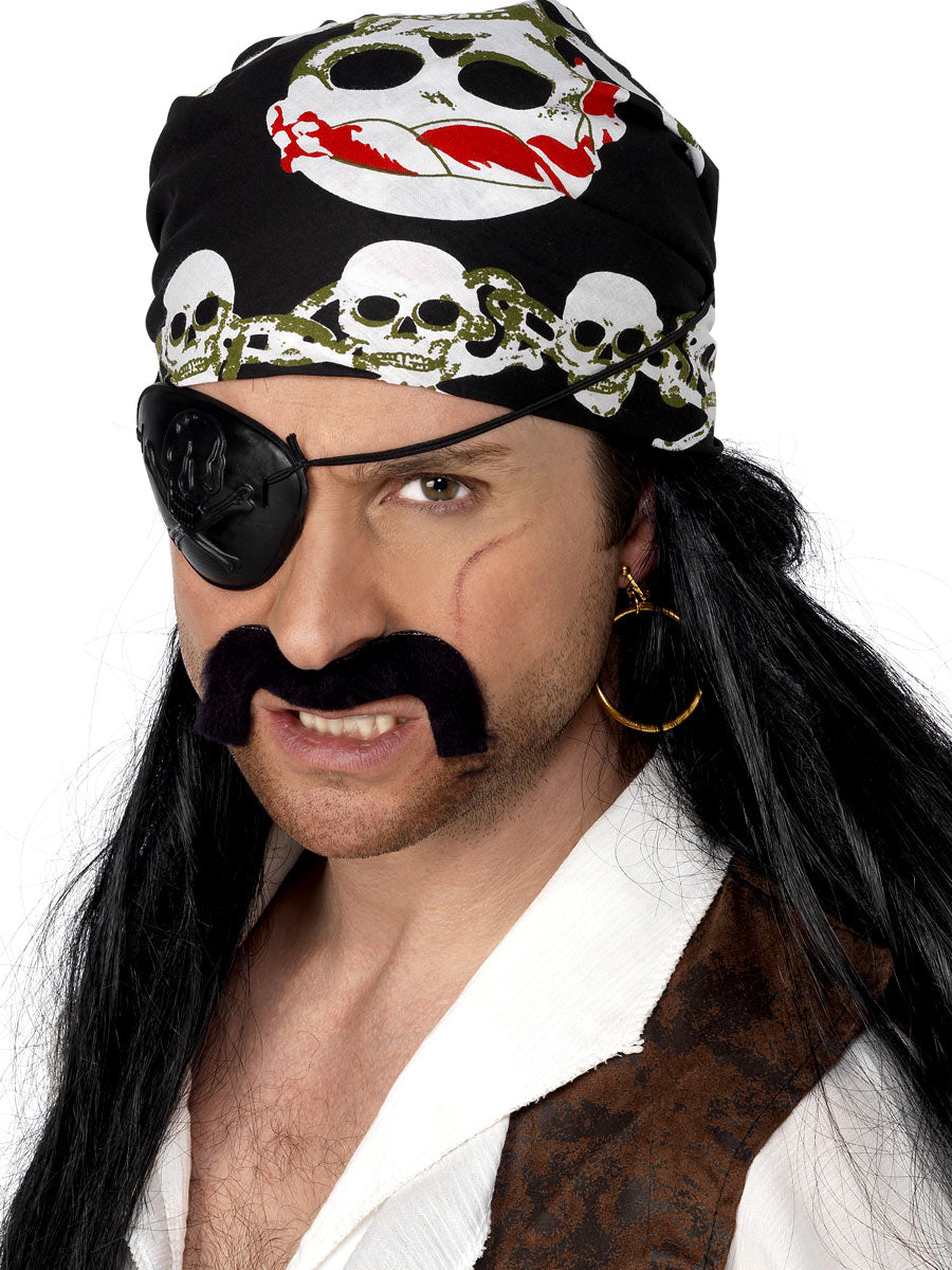 Pirates Bandana Adults Fancy Dress Pirate Costume Accessory Headband Headscarf