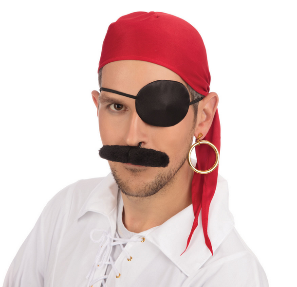 Pirate Kit Adults Kids Fancy Dress Pirates Accessory Kit Book Day 4pc