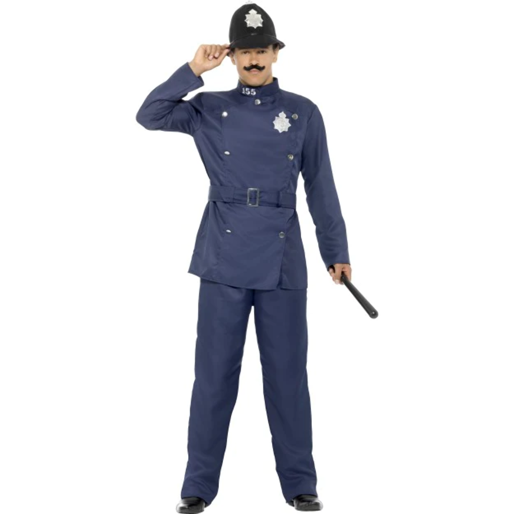 Mens Fever Cop Police Policeman Uniform Fancy Dress Costume Adult New
