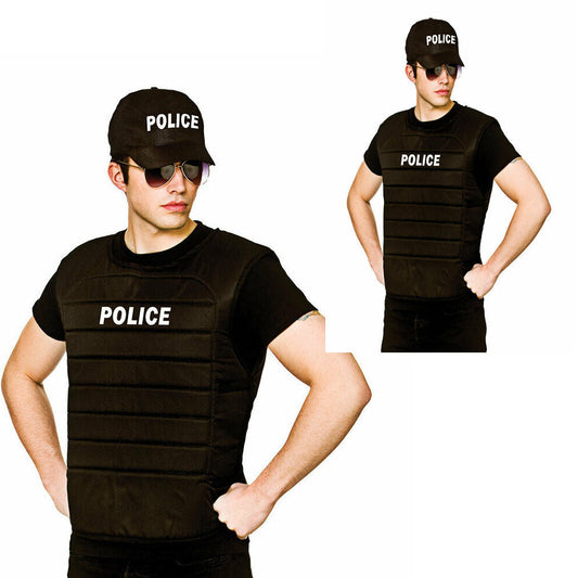 Police Costume - Vest & Cap
