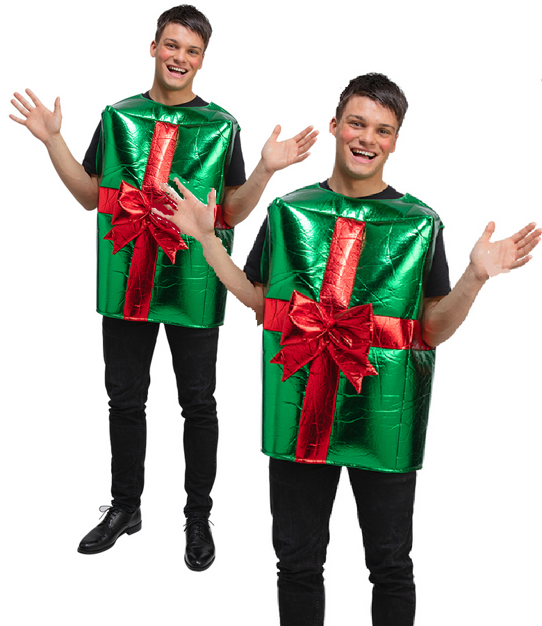 Funny Christmas Gift Adults Xmas Fancy Dress Costume Present Parcel Novelty