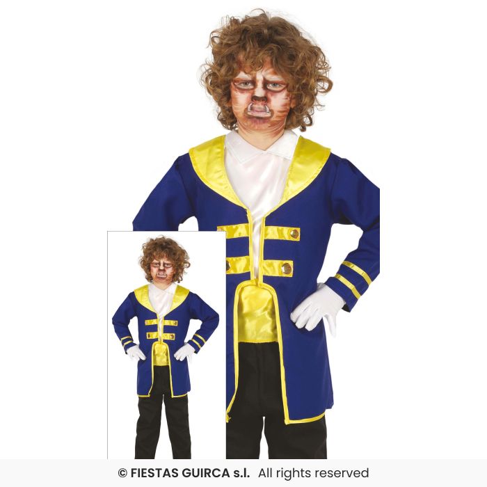 Monstrous Enchanted Prince Costume Deluxe Fairytale Kids Fancy Dress Outfit Age 5-12