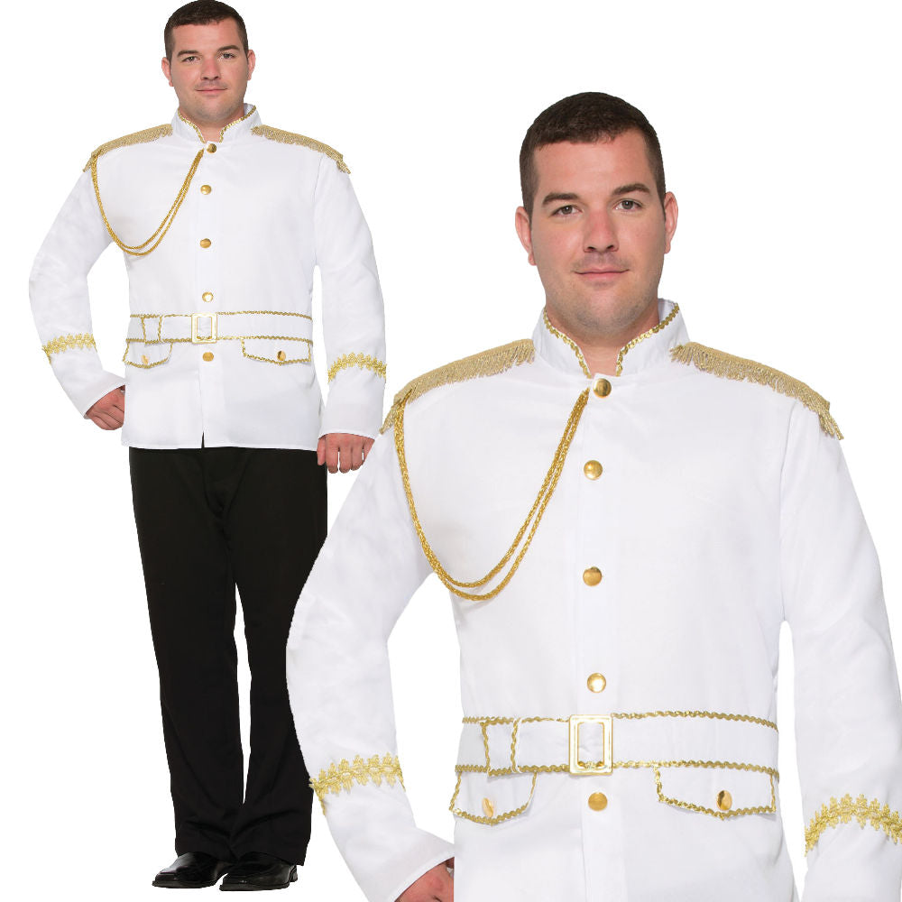 Prince Charming Jacket Royal Family Adults Fancy Dress Costume Mens Prince Medium