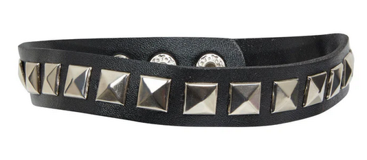 Studded Punk Choker Adults 90s Punk Rocker Fancy Dress Accessory Mens