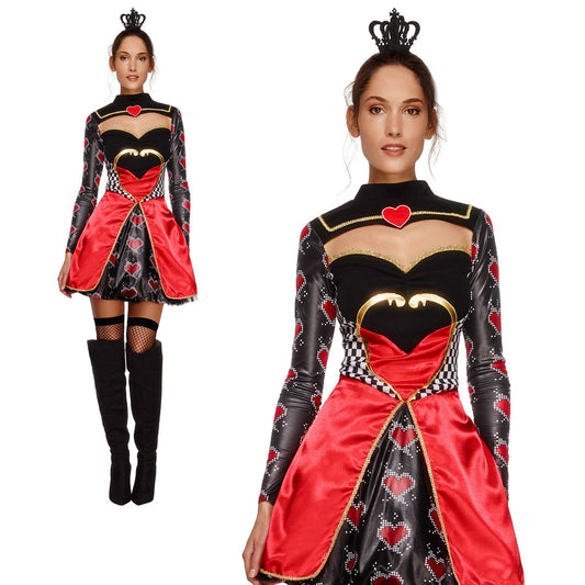 Fever Queen Of Hearts Costume, with Dress