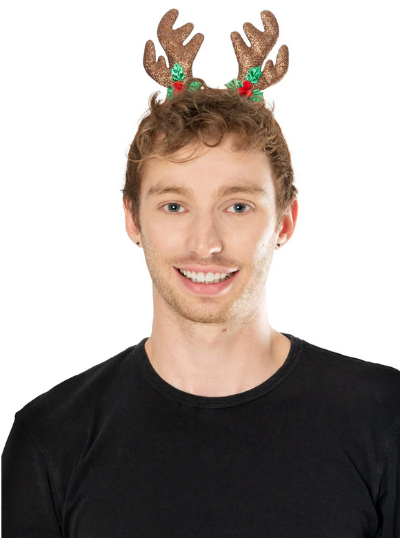 Reindeer Head Boppers Adults Fancy Dress Party Prop Xmas