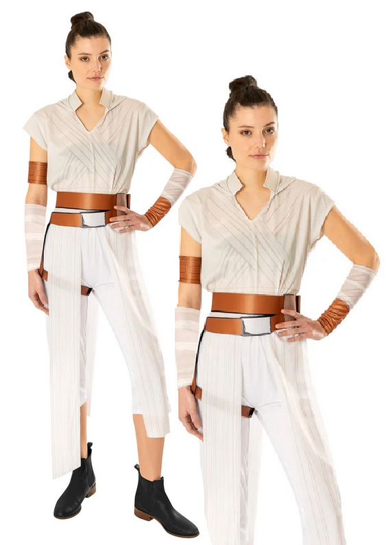Star Wars Rey Costume Ladies Fancy Dress Outfit UK 12-14