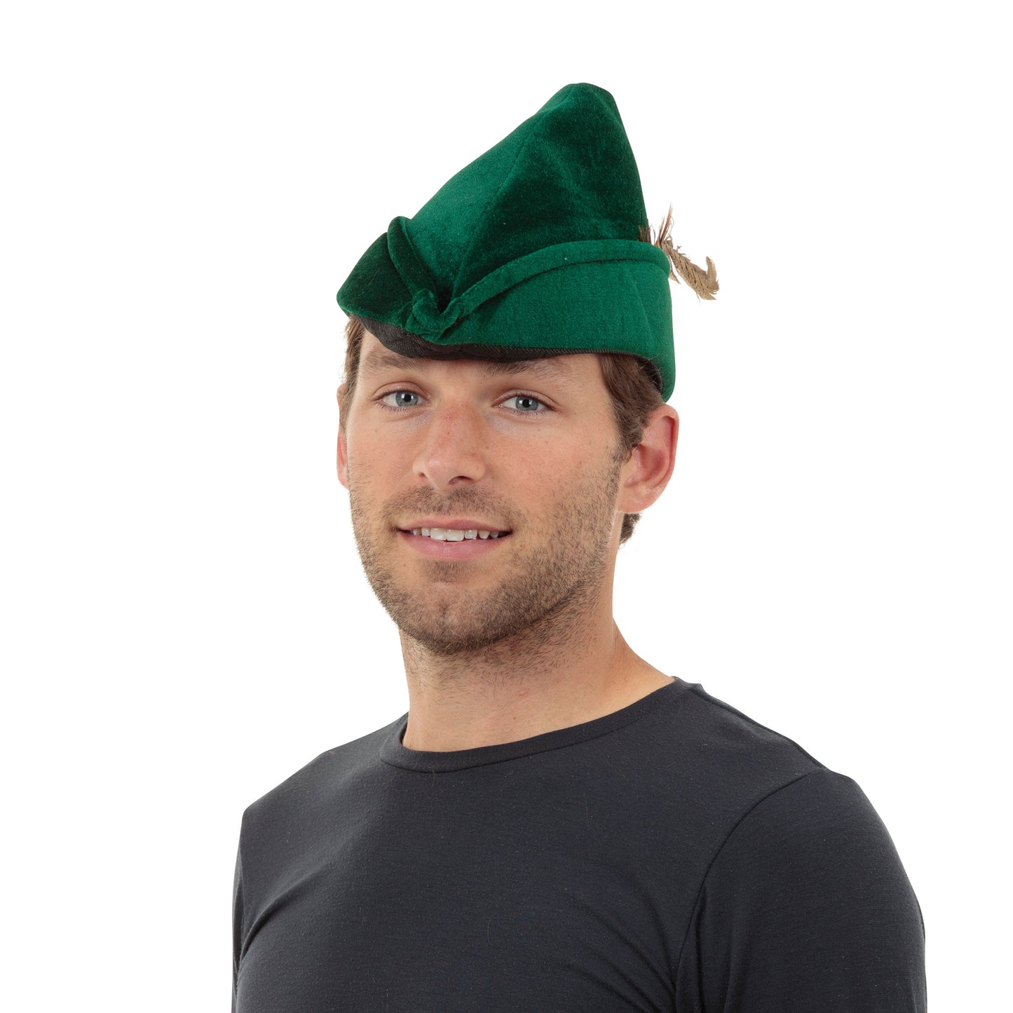 Mens Robin Hood Hat Soft Felt Hat Accessory For Medieval Middle Ages Fancy Dres