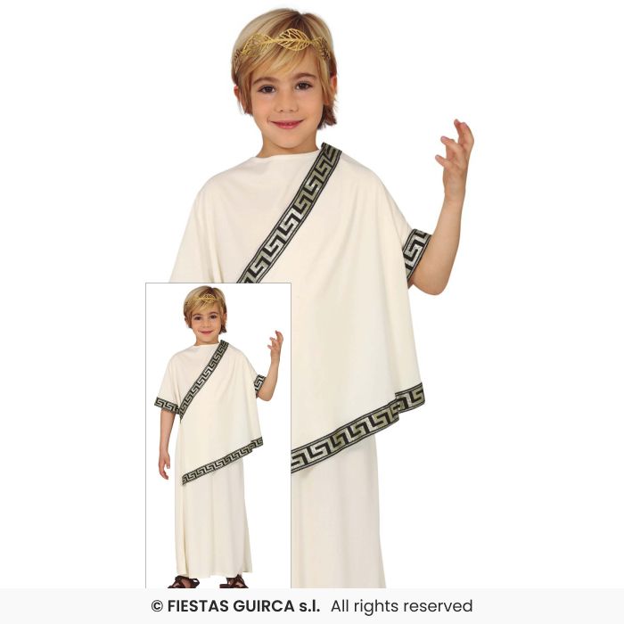 Roman Tunic Boy Costume Toga Greek Book Day Historical Fancy Dress Outfit Age 3-12