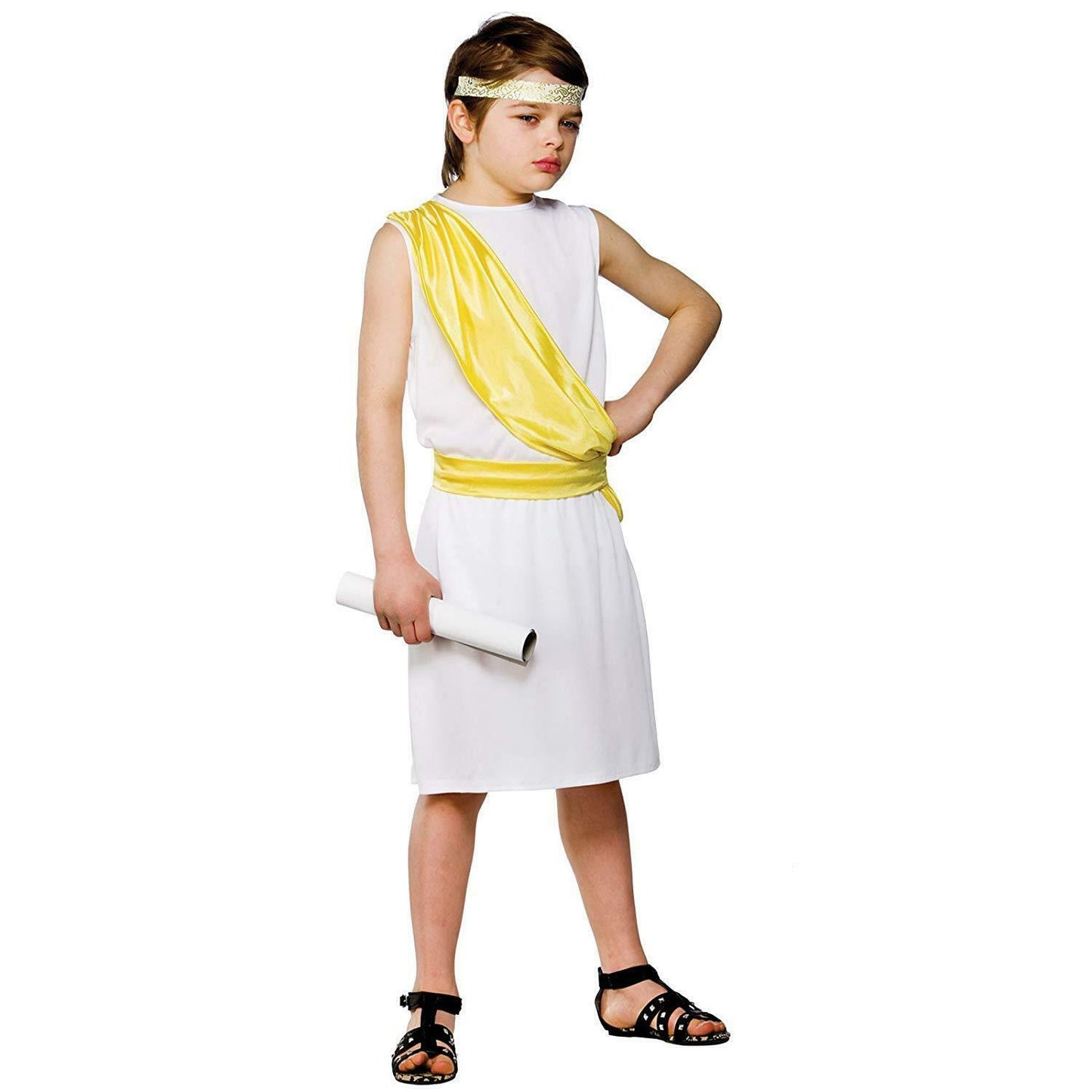 Child Ancient Greek Boy Outfit Fancy Dress Costume Book Day Toga Kids Boys
