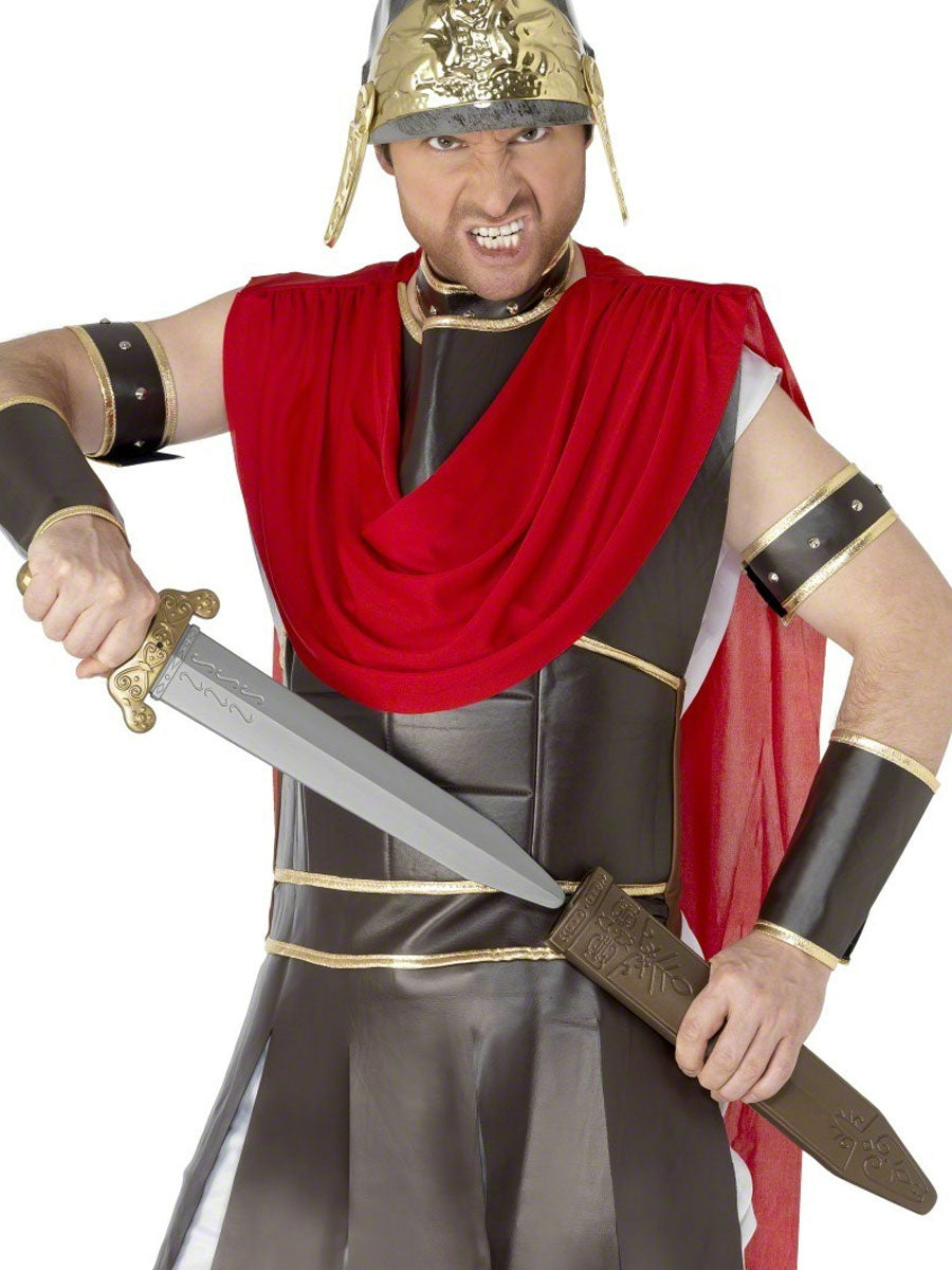 Roman Sword Mens Ladies Gladiator Fancy Dress Accessory + Scabbard 50cm