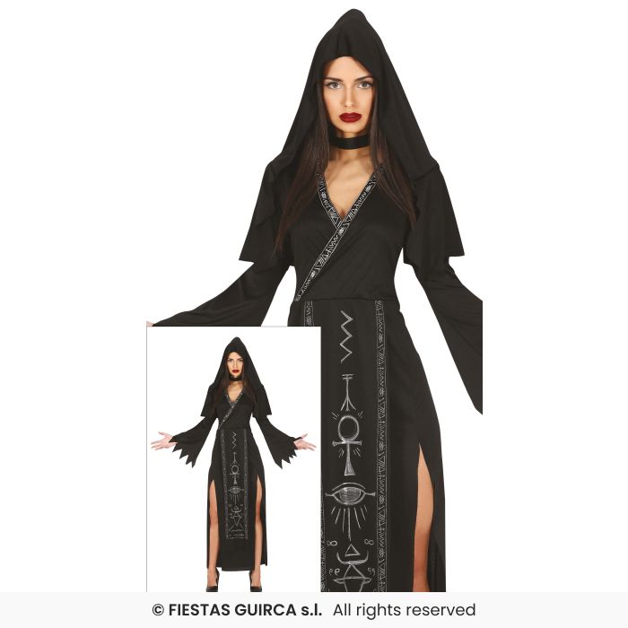Satanic Lady Voodoo Witch Ladies Halloween Fancy Dress Costume UK 8-16