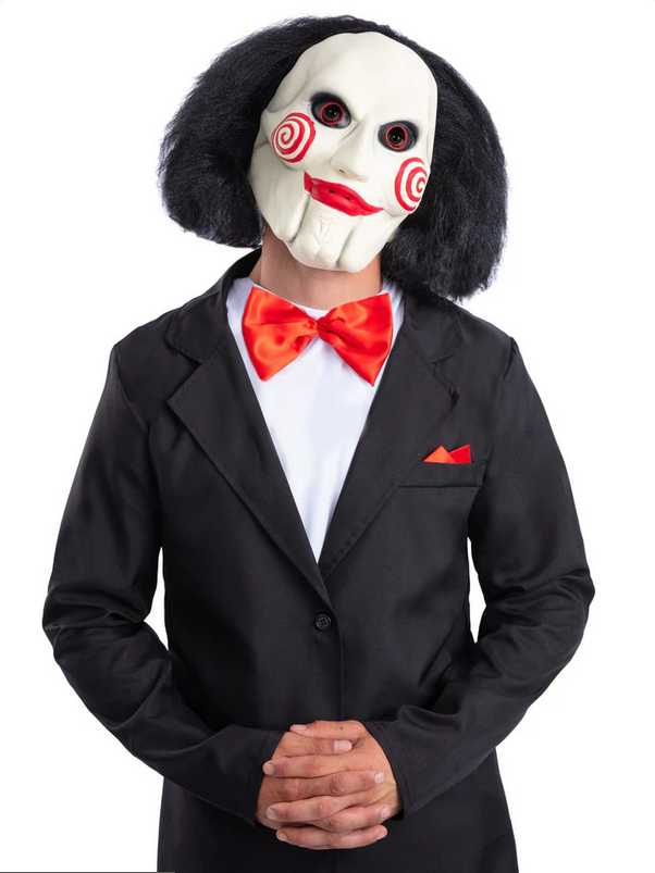 Saw Jigsaw Latex Mask Adults Halloween Official Horror Film Fancy Dress Mask