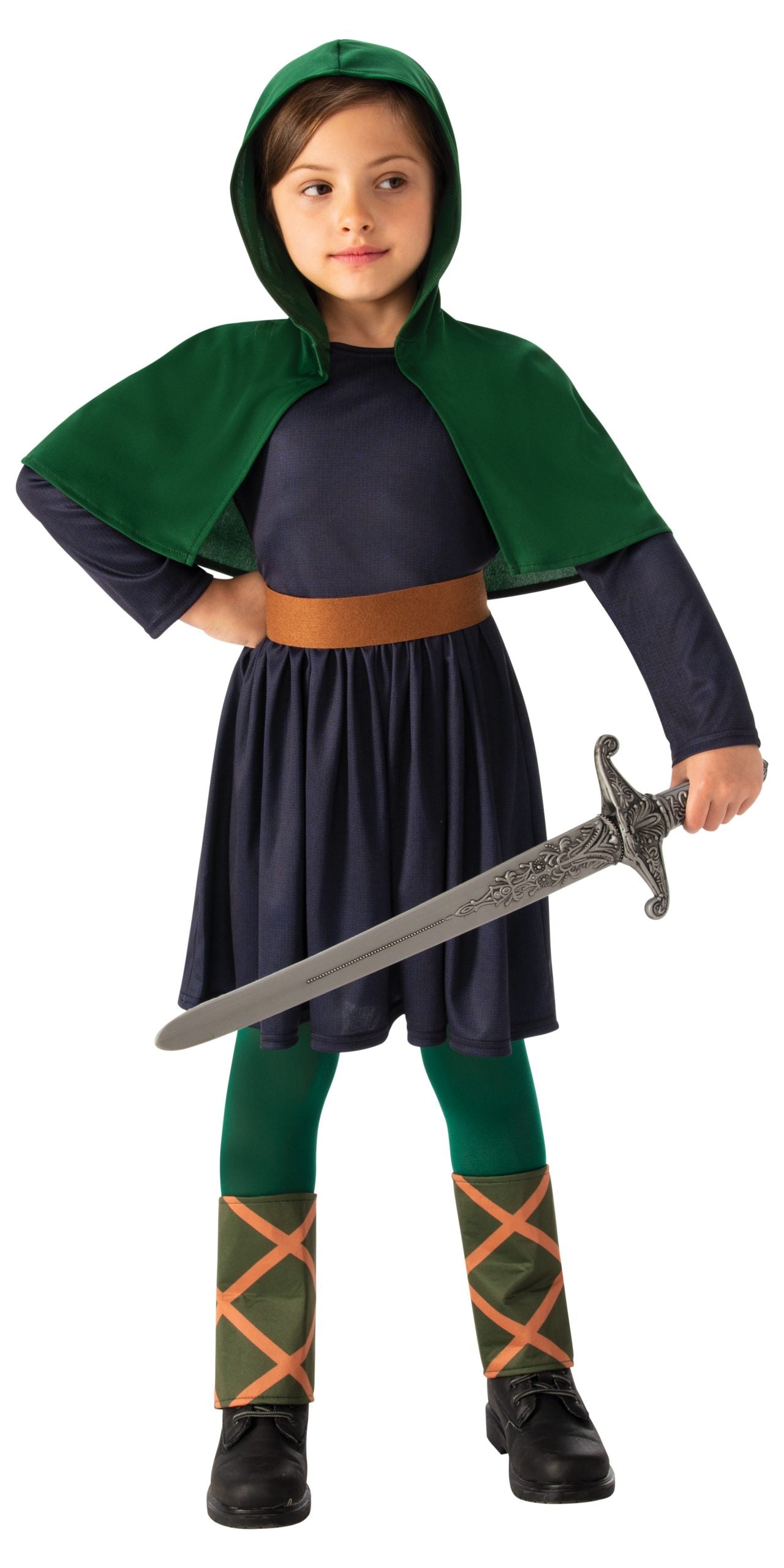 Girls Boys Barbarian Costume Viking Anglo Saxon Warrior History Fancy Dress Book Day