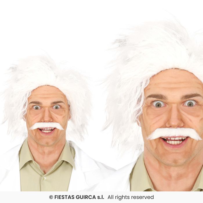 Mad Scientist Wig Adults Einstein Fancy Dress Wizard Wig Mens Accessory