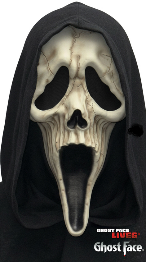 Ghost Face® Reaper Mask Scream Fancy Dress Fun World Official Mask Adults