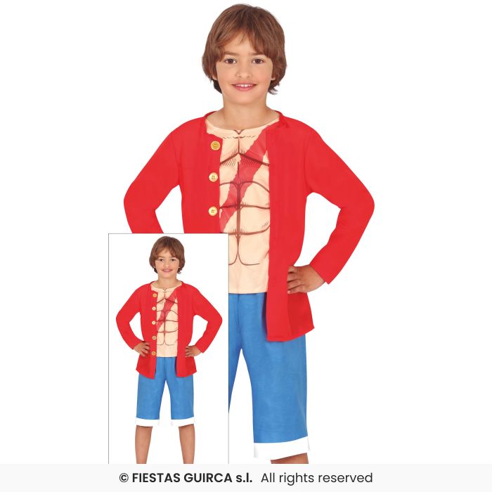 Sea Adventurer Muscle Chest Pirate Fancy Dress Costume Kids Book Day Outfit Age 7-12
