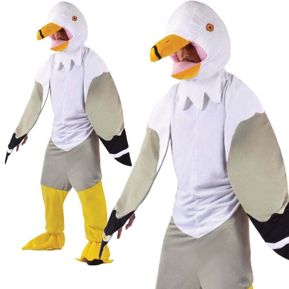 Adults Seagull Bird Big Head Fancy Dress Costume Unisex Novelty Charity Fun Runs