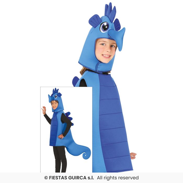 Seahorse Kids Costume Book Day Zoo Animal Fancy Dress Outfit Boys Girls Age 3-12
