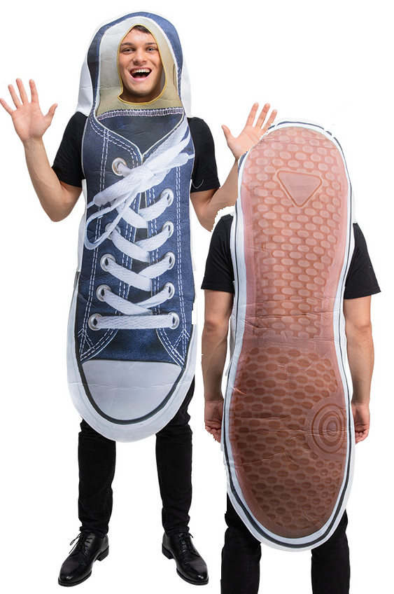Funny Sneakers Adults Fancy Dress Novelty Comedy Costume Trainers Shoe Outfit