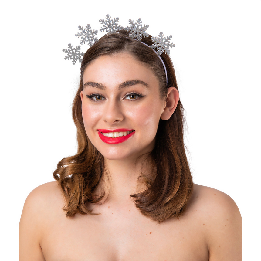 Die Cut Headband Adults Christmas Glitter Headband Fancy Dress Xmas Party Prop