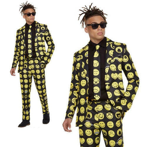 Smiley Stand Out Suit, Yellow & Black