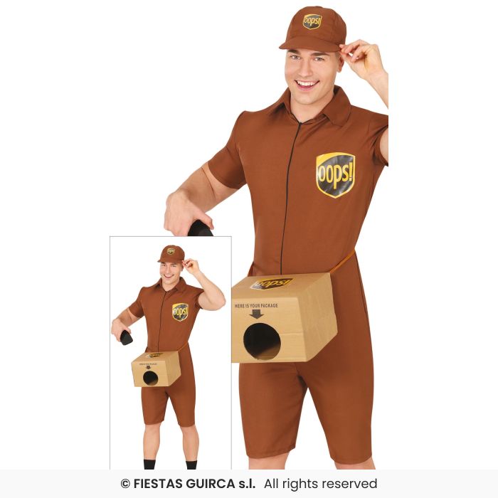 Special Delivery Driver Mens Fancy Dress Costume Novelty Stag Night Outfit