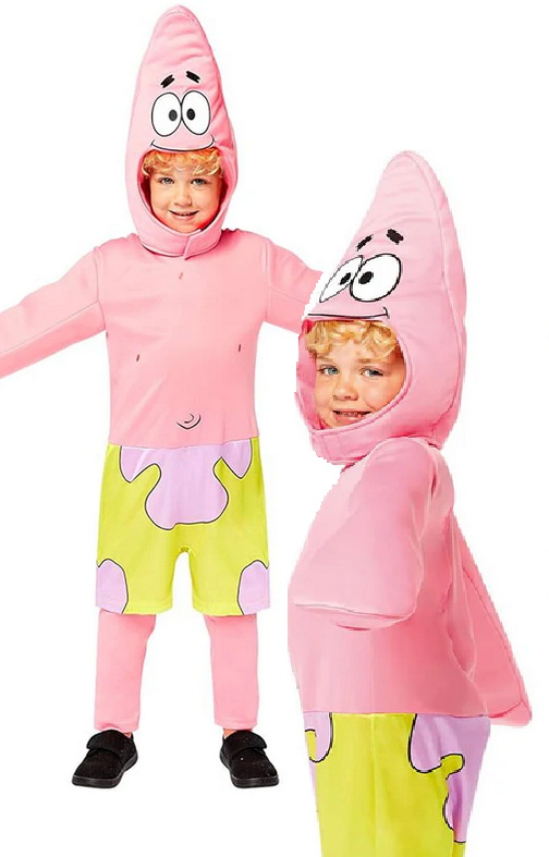 Patrick Kids Spongebob Squarepants Official Cartoon Fancy Dress Costume Age 3-6