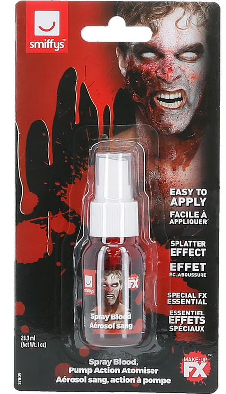 Fake Spray Blood Pump Action Halloween FX Make Up Horror Fancy Dress 28.3ml