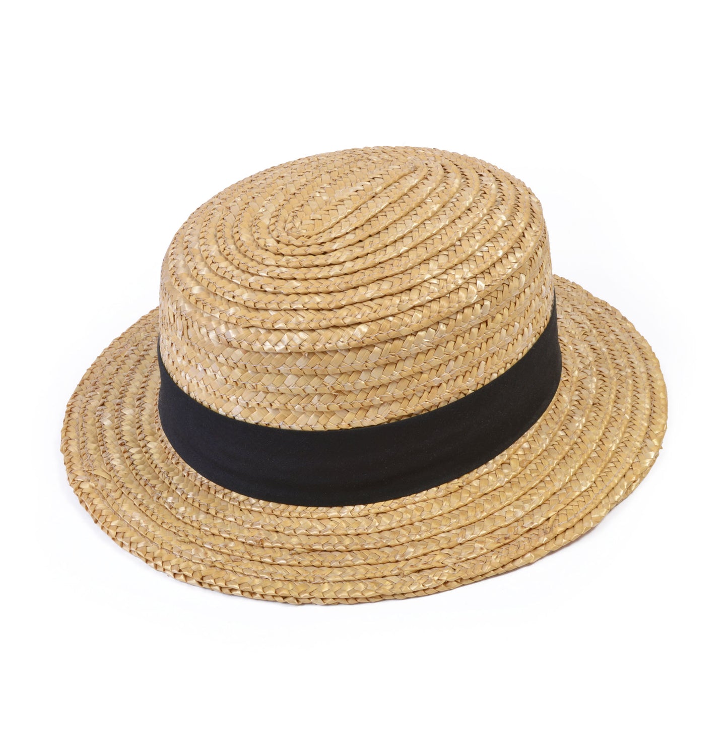Classic Straw Boater Hat Adults Victorian Georgian Fancy Dress Costume Accessory New