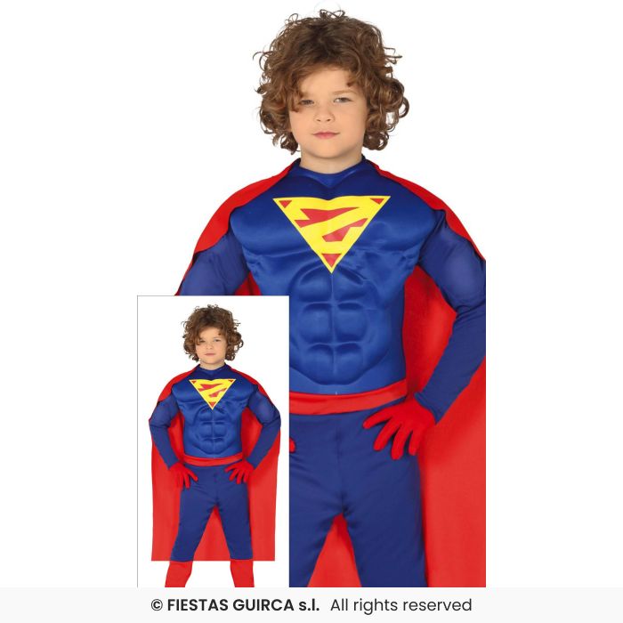 Superhero Muscles Kids Film Movie Star Padded Muscle Chest Fancy Dress Costume Age 3-12