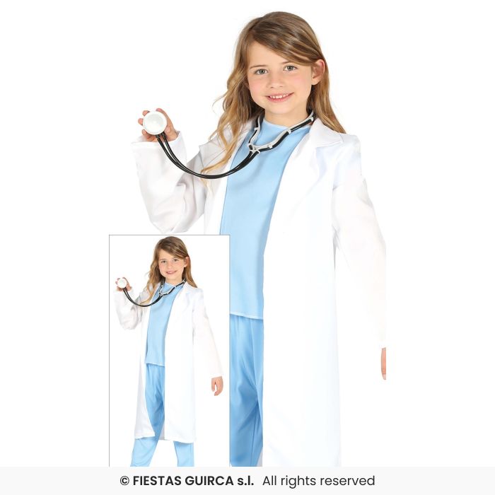 Girls Surgeon Costume Kids Nurse Doctor Fancy Dress Occupations Outfit Age 3-12
