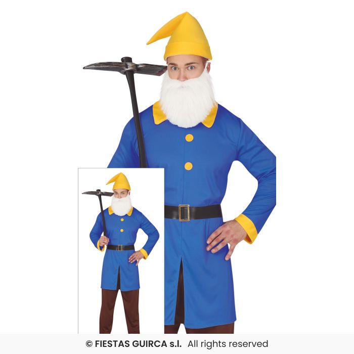 Fairytale Little Dwarf Costume Mens Storybook Play Fancy Dress Outfit Adults
