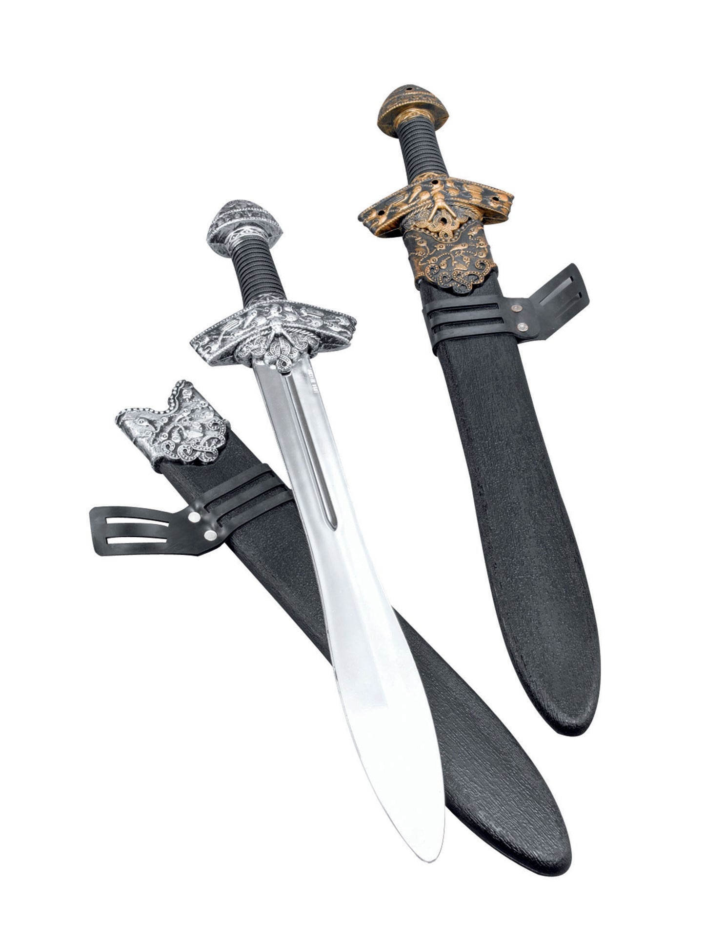 Excalibur Sword & Scabbard Set Kids Roman Viking Medieval Fancy Dress Plastic Weapon