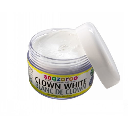Clown White 50ml Face Paint Make Up Kids Adults Fancy Dress Snazaroo