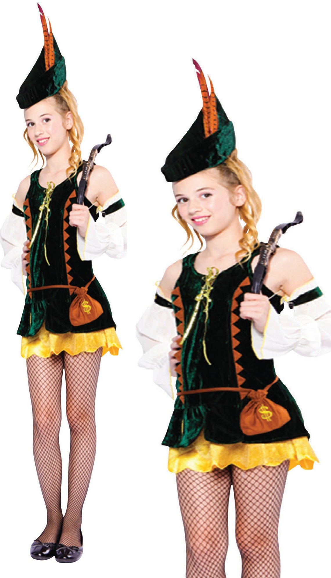 Forest Hunter Girl World Book Day Ladies Teenage Fancy Dress Costume UK 6/8