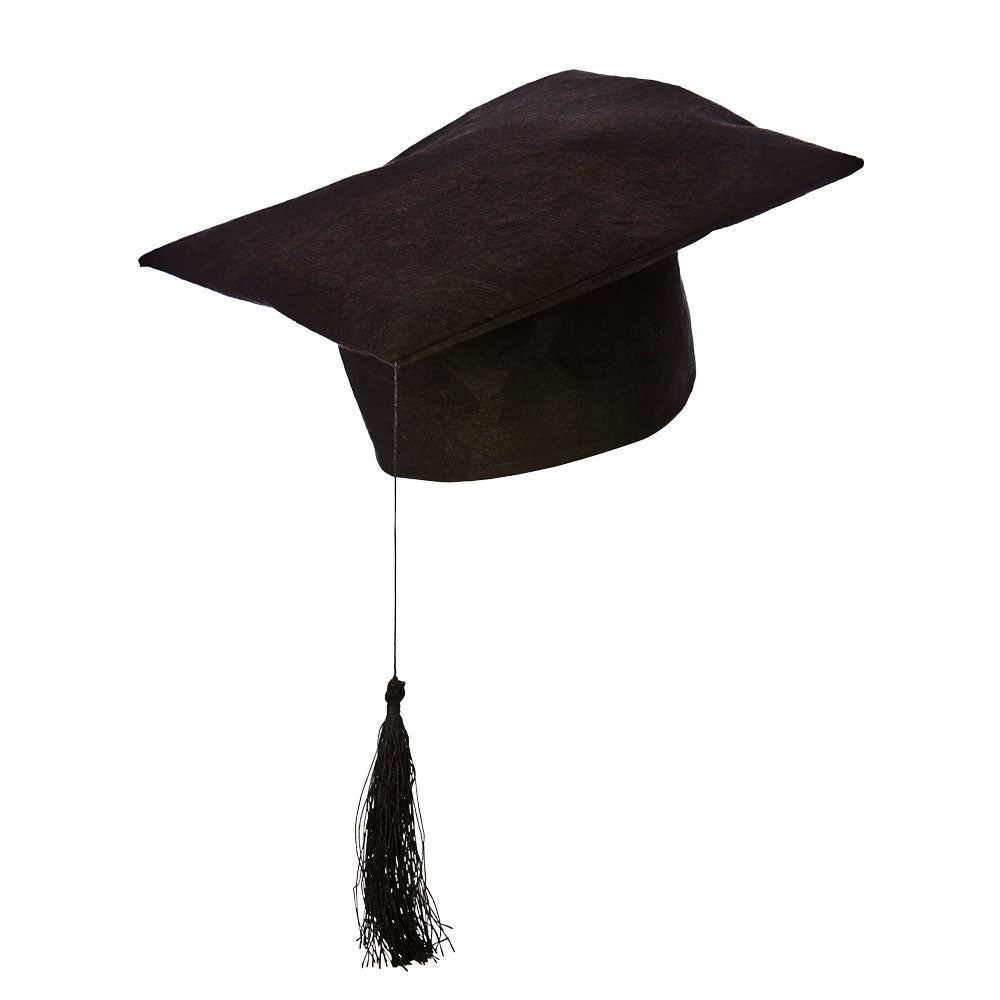 Mortar Felt Board Hat Adults Fancy Dress Head Teacher Teachers Hat Mens Ladies