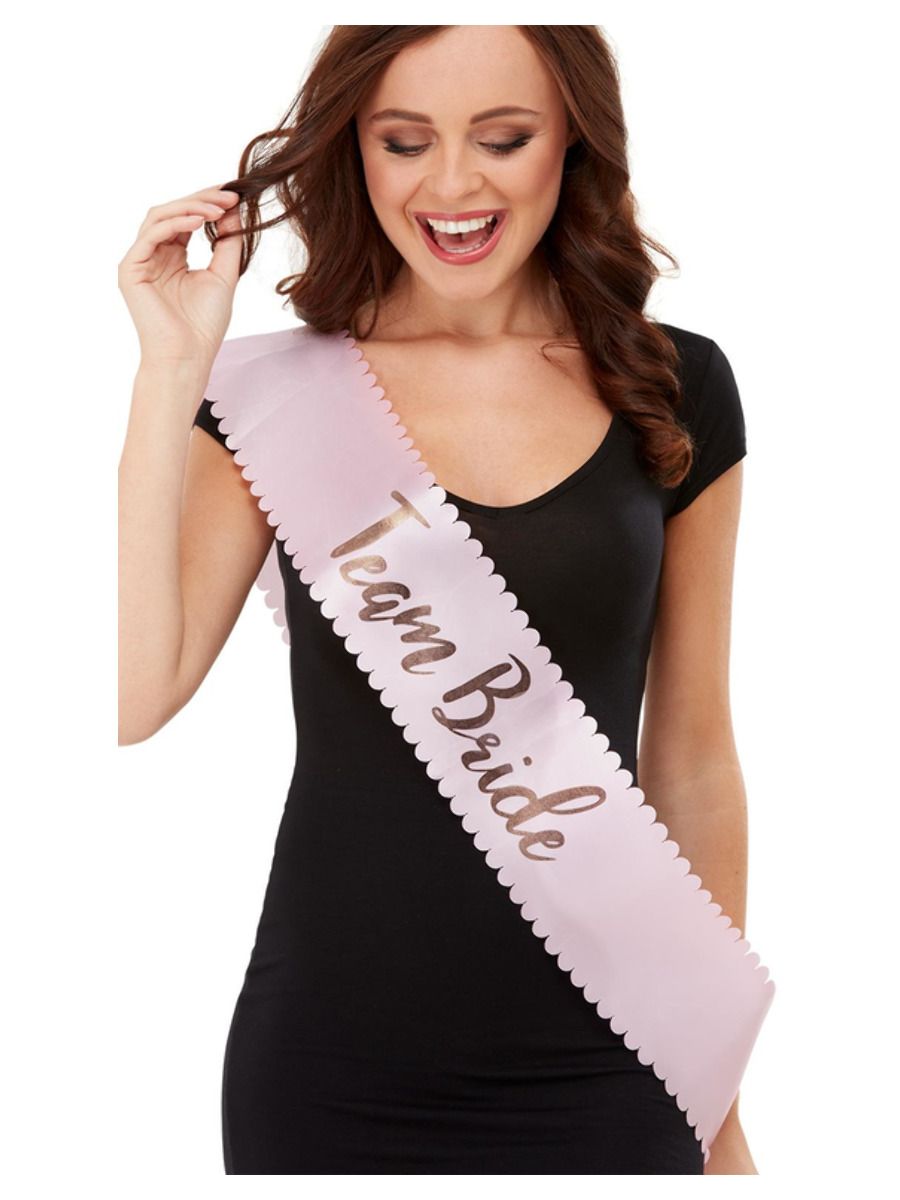 Bride To Be Tribe Team Hen Do Pink Sashes Wedding Girls Night Out Fancy Dress