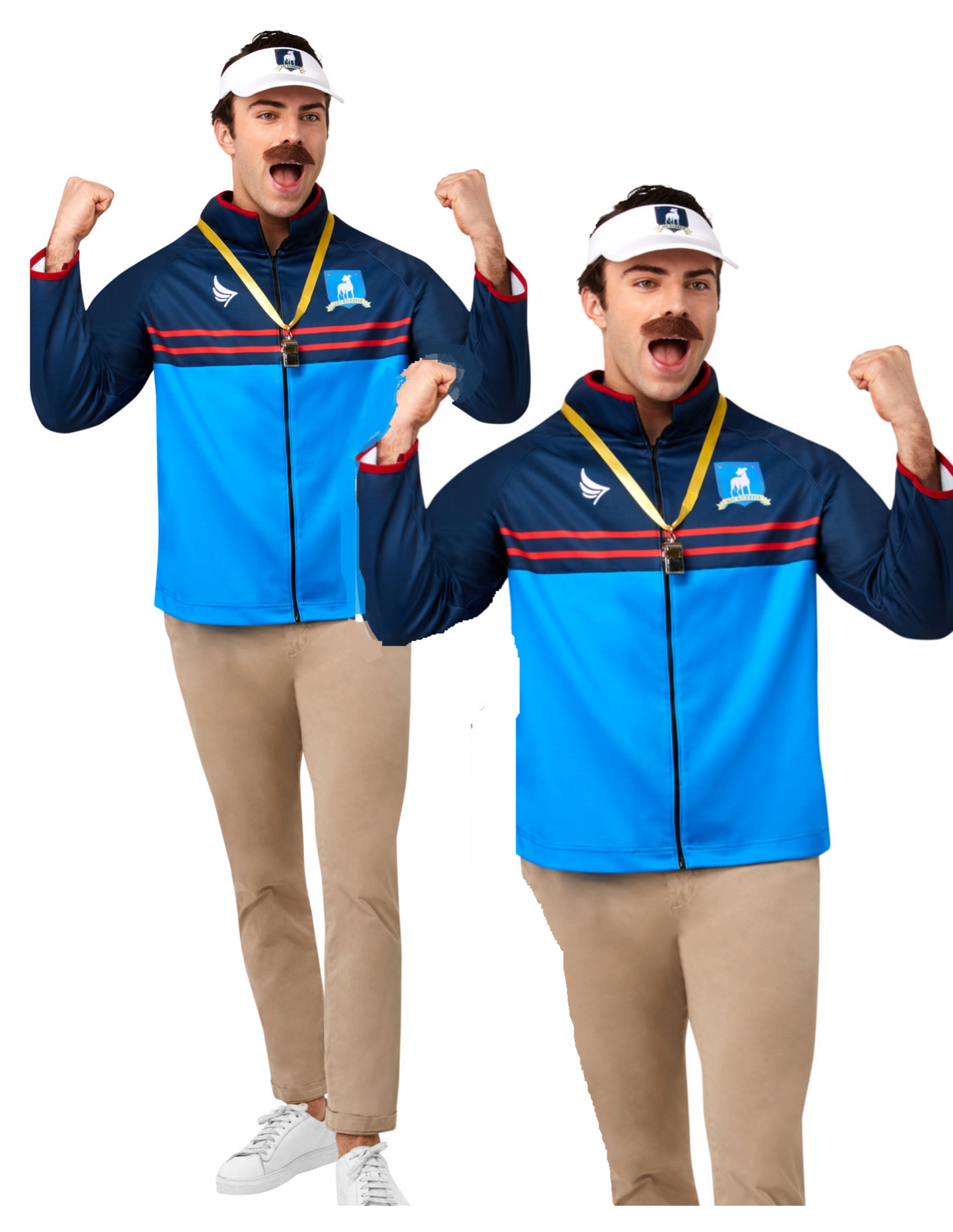 Ted Lasso Costume Kit Mens Licensed Fancy Dress Outfit American Sport