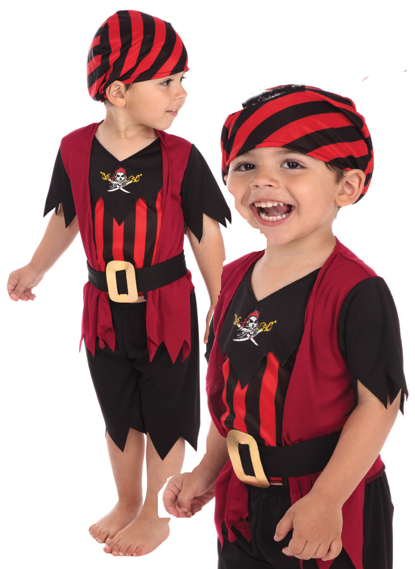 Pirate Toddler Girls Boys Kids Childs Fancy Dress Book Costume Small 2 - 3 Years