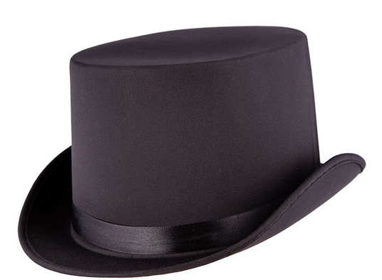 Victorian Top Hat Deluxe Ring Master Adults Fancy Dress Acessory 1920s