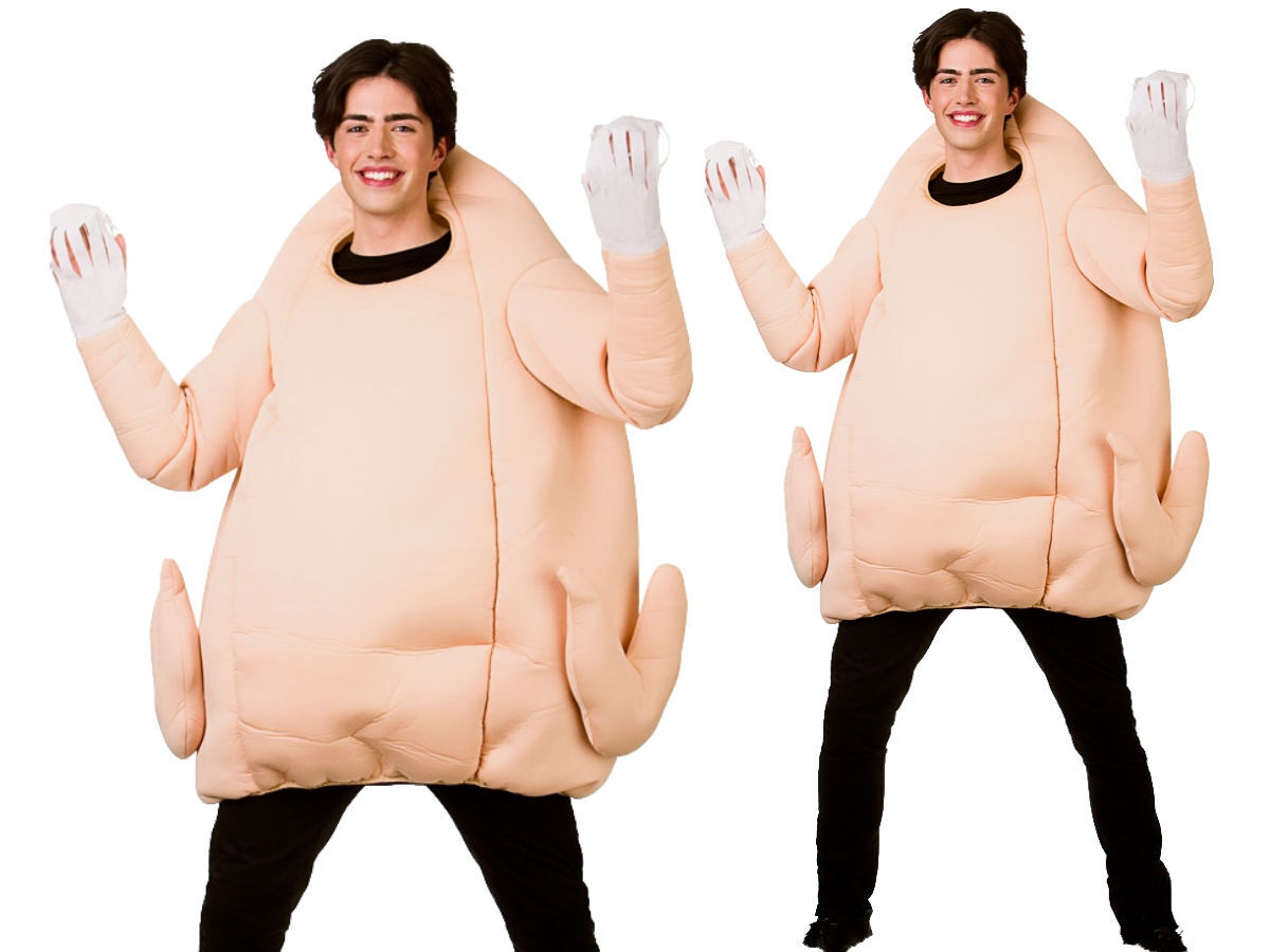 Giant Turkey Comedy Costume Christmas Adults Funny Novelty Fancy Dress Outfit