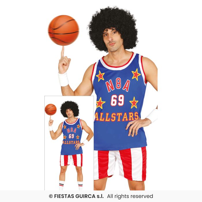 Usa Basketball Player Mens Fancy Dress Costume Sports Star Adults Outfit M-L