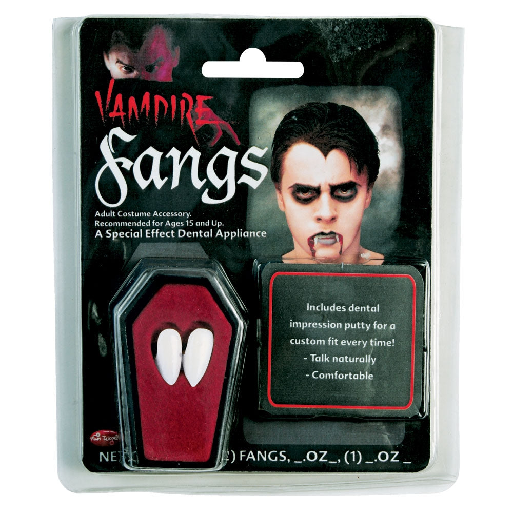 Realistic Vampire Vamp Adhesive Halloween Fancy Dress Costume Fangs
