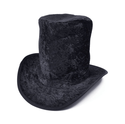 Top Hat Velvet Black