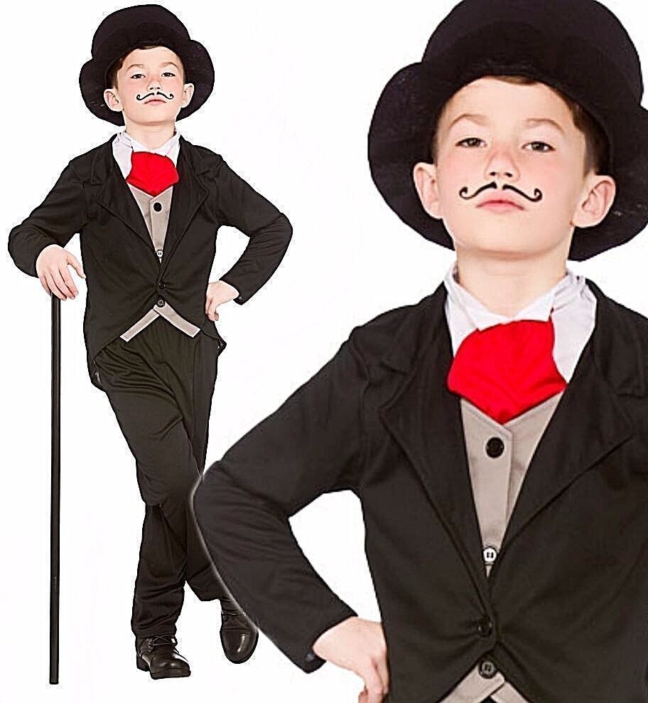 Victorian Gentleman Costume Kids World Book Day Outfit Mary Poppins