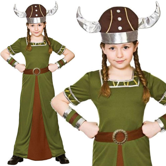 Viking Princess Girls Costume