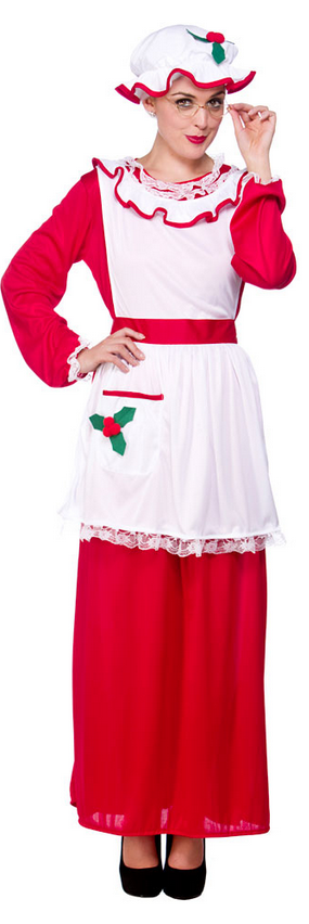 Ladies Santa Costume Adults Santa Claus Womens Fancy Dress Outfit