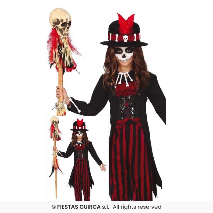Voodoo Costume Childrens Witch Doctor Halloween Fancy Dress Costume Age 3-12